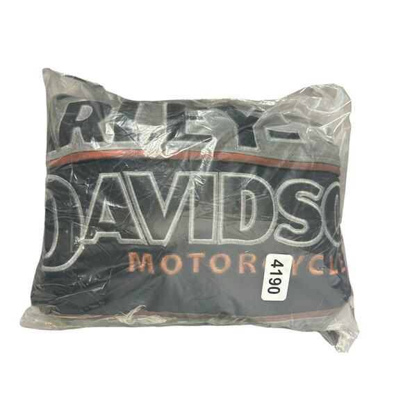 Harley Davidson Motorcycles Embroidered Iron Block Henley Style Long Sleeve 3XL - Picture 3 of 3